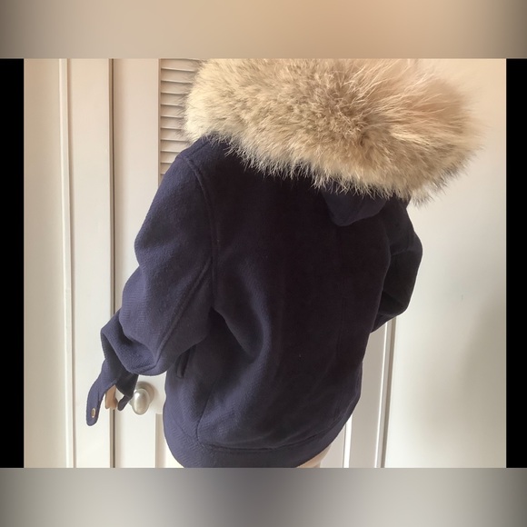 Ralph Lauren Fur Trim Wool Coat - Picture 5 of 11